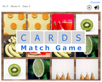 Cards Match Game app